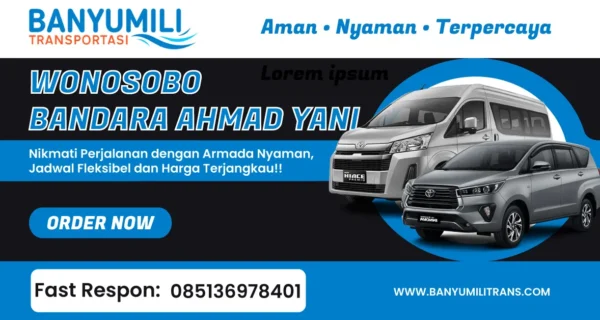 Travel Wonosobo ke Bandara Ahmad Yani